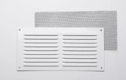 Grille en alu 0,8 mm anti-moustique blanc 10x20 cm
