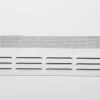 Grille en alu 0,8 mm anti-moutique blanc 5x25 cm.