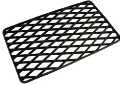 Grille gratte-pieds polypropylène noir 31x55 cm