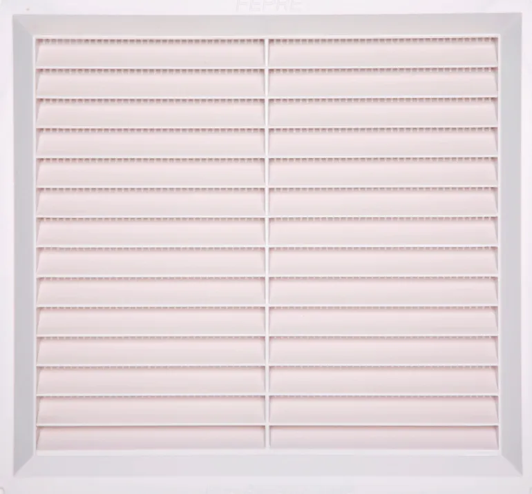 Grille à visser ABS + anti-moustique blanc 24x26 cm