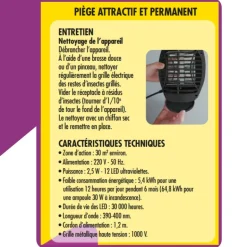 Grill'Insectes UV 12 LEDS