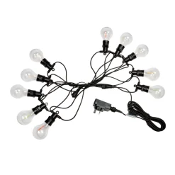 Guirlande basse tension Décor blanc chaud - 10 ampoules