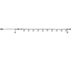 Guirlande tradition 10 LED blanc chaud 5m prolongeable