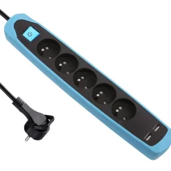 Gummy 35617 Bloc Multiprise 5 prises et 2 USB
