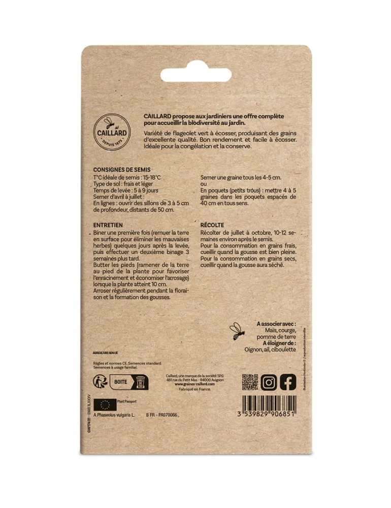 Haricot Nain Flajoly 100g CAILLARD