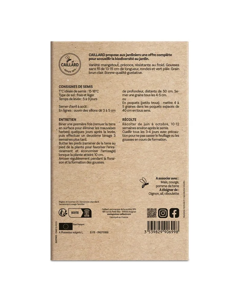 Haricot Nain Saxa 200g CAILLARD