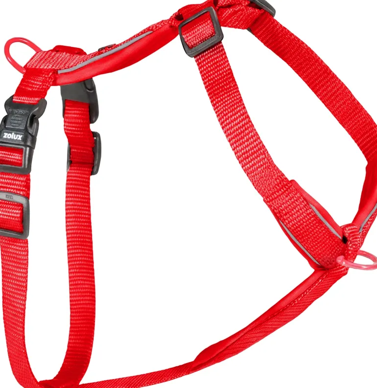 Harnais pour chien nylon premium 20mm 50/74 cm rouge ZOLUX