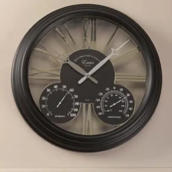 Horloge Exeter ronde Ø38cm noir