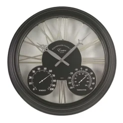 Horloge Exeter ronde Ø38cm noir
