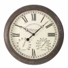 Horloge murale style ancien ronde Ø38cm beige