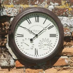 Horloge murale style ancien ronde Ø38cm beige