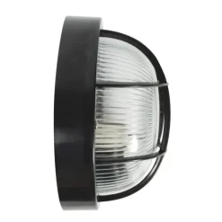 Hublot RANA rond noir sans lampe 60W max E27 IP44