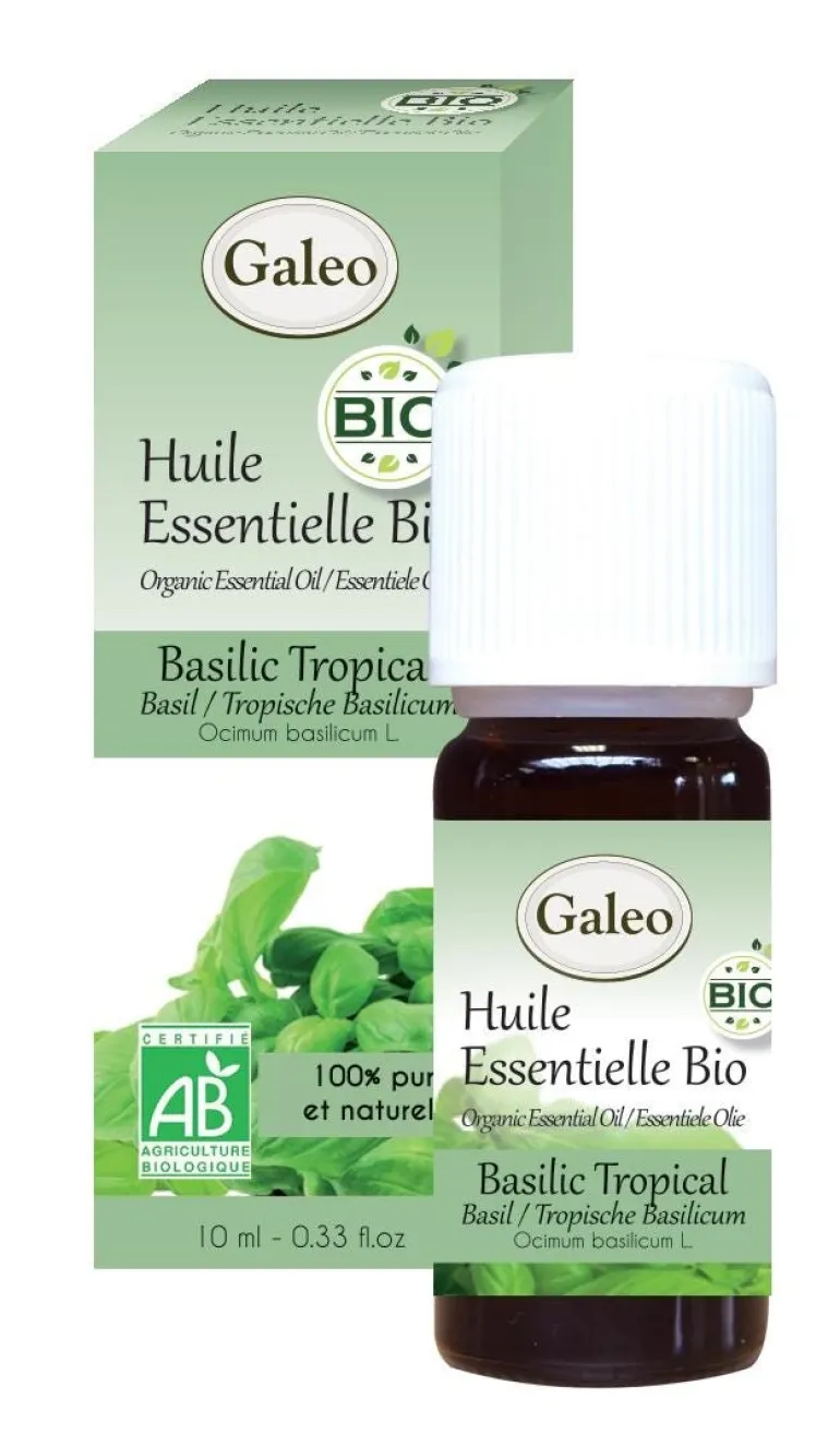 Huile essentielle bio basilic tropical