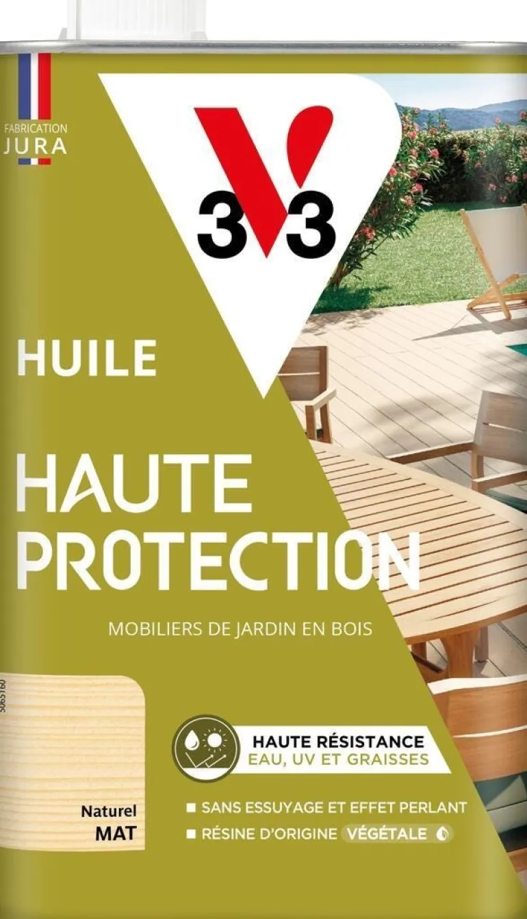 Huile mobilier bois ext haute protection naturel 1L V33