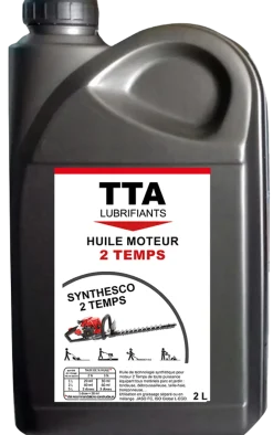 Huile synthétique moteur 2T motoculture 2L TTA Synthesco
