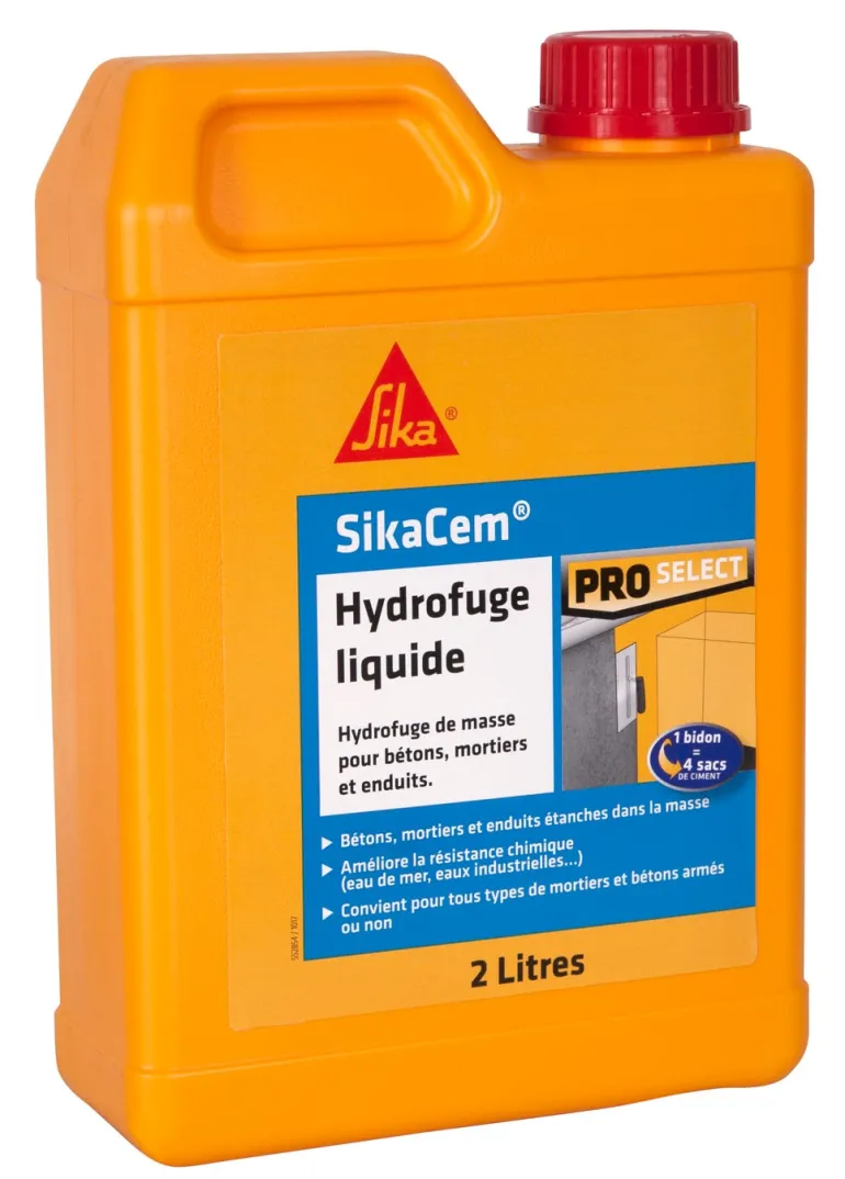 Hydrofuge liquide SikaCem - 2 L