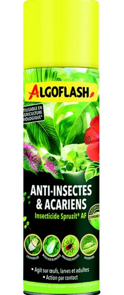 Insecticide-acaricide pour plantes d'intérieur aérosol 200ml