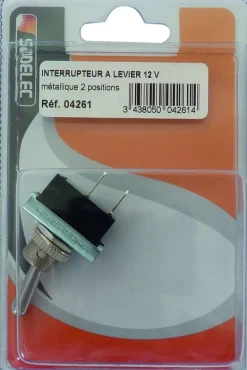 Interrupteur à levier métallique 2 positions