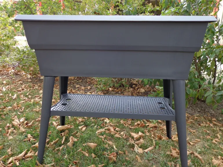 Jardinière avec double bac Calipso Maxi 40L gris