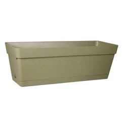 Jardinière Cocoripot Jade + plateau clippé lichen 49 cm