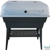 Jardinière double bac sur pieds Calipso Combi 40L gris