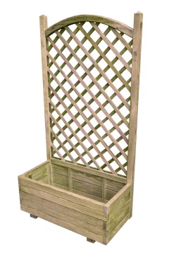 Jardinière avec treillage arc 80x130x40 cm