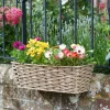 Jardinière Bari en faux rotin sable 48 cm 15L