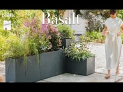 Jardinière Basalt 99,5 cm vert amande 98L EDA