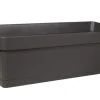 Jardinière Cocoripot Jade + plateau clippé ardoise 49 cm