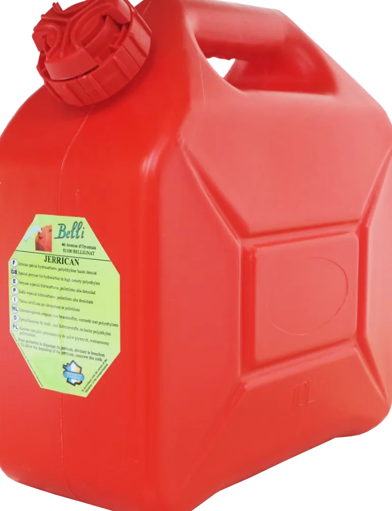 Jerrican à bec verseur 20 L rouge spécial hydrocarbures