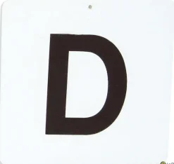 Jeu de 4 lettres de maniabilité 33 x 33 cm Blanc