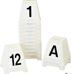 Jeu de 14 plots pour parcours d'obstacles avec autocollant