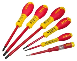 Jeu de 5 tournevis 1000V + testeur
