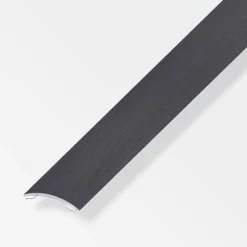 Jonction 30x5 mm aluminium gris foncé brossé adhésif 1m