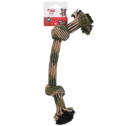 Jouet corde forme os kaki pour grand chien 32 cm