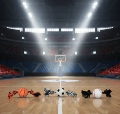 Jouet corde pour chien avec balle sport - vendu à l'unité