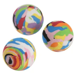 Jouet pour chat balle multicolore Ø3 cm (x3)