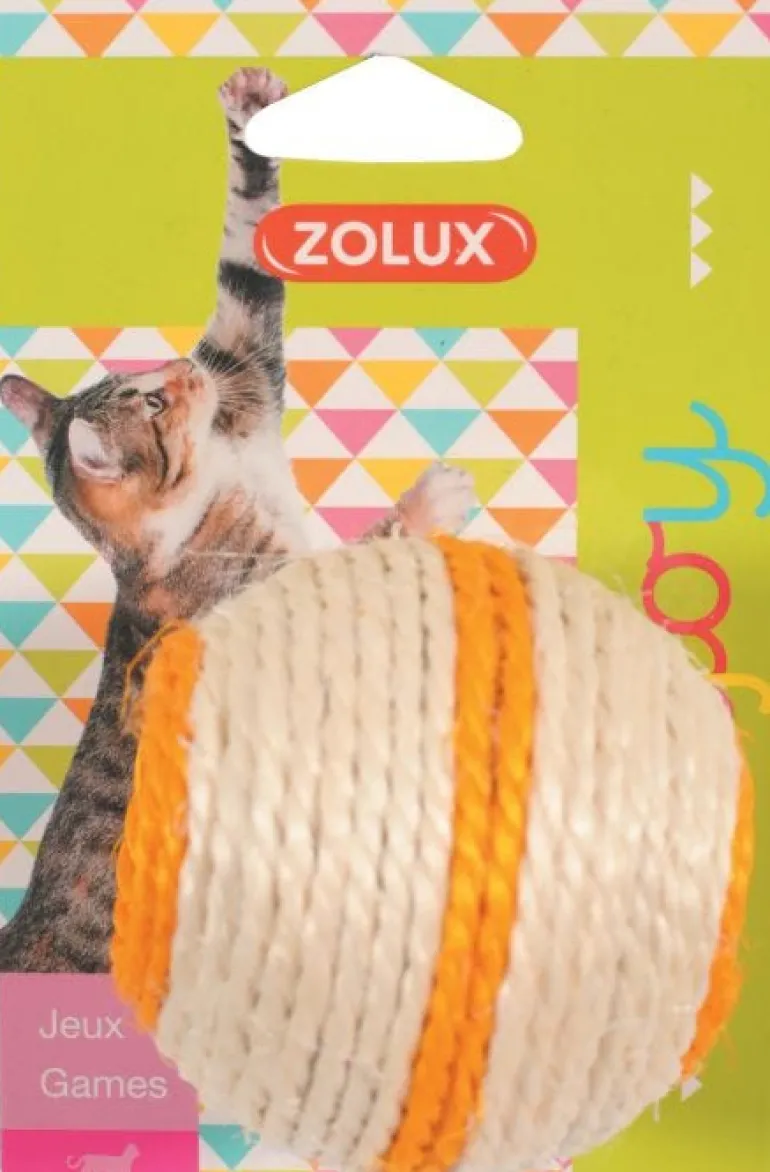 Jouet pour chat balle sisal - Vendu à l'unité