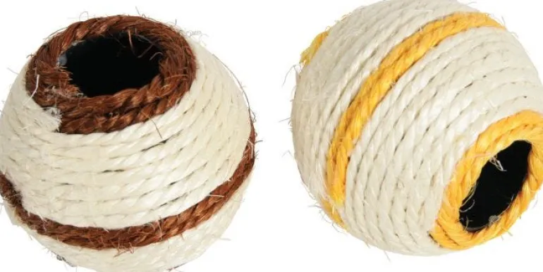 Jouet pour chat balle sisal - Vendu à l'unité