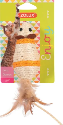 Jouet pour chat souris sisal - Vendu à l'unité