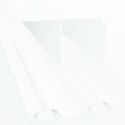 Kit rail haut et bas Blanc 360cm pour porte de placard