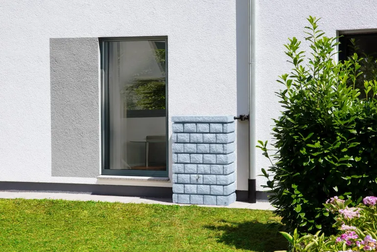 Kit récupérateur d'eau mural Rocky JR 300L gris clair