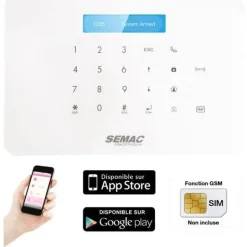Kit alarme GSM sans fil pour sécuriser l'habitation