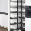 Kit aménagement colonne 2140x600 mm 12 paniers (2*6) noir