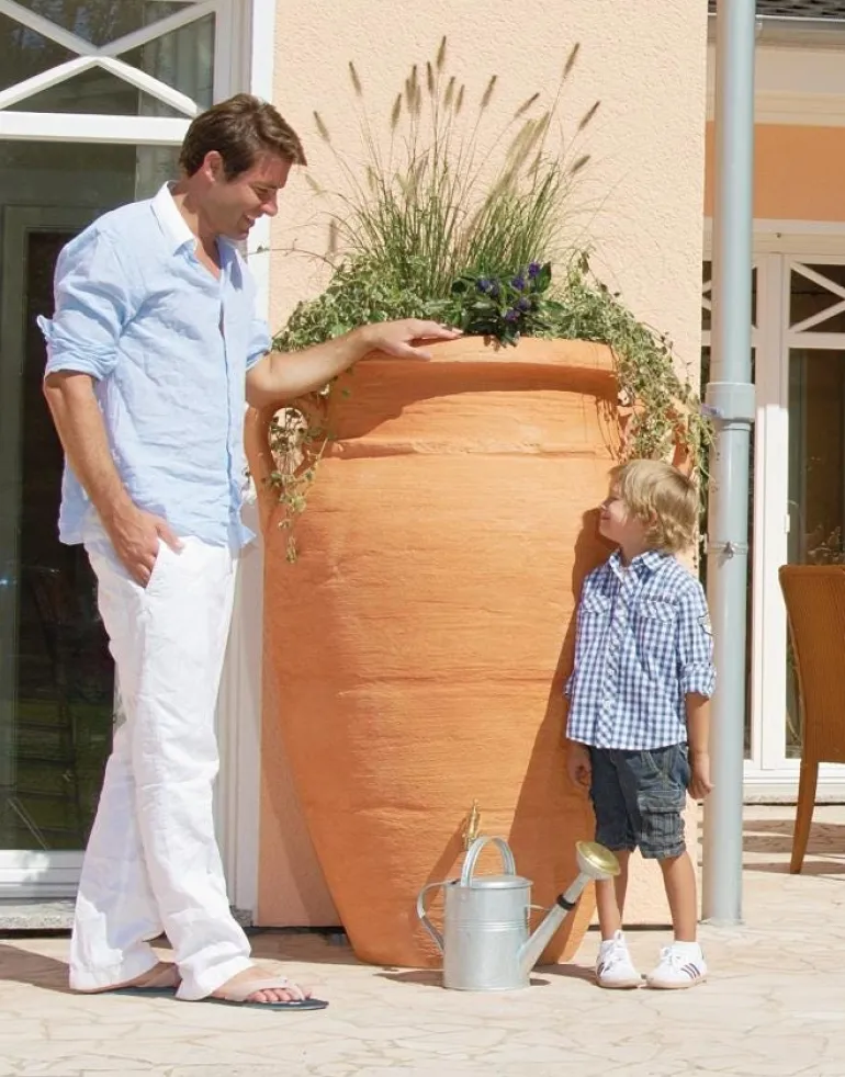 Kit Amphore Antik 600 L Terracotta avec Collecteur