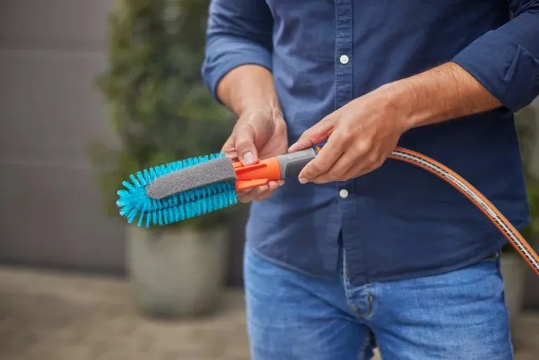 Kit brosse de lavage pour vélo Cleansystem + tuyau Liano