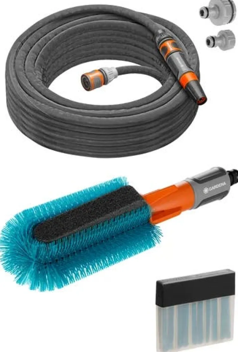 Kit brosse de lavage pour vélo Cleansystem + tuyau Liano