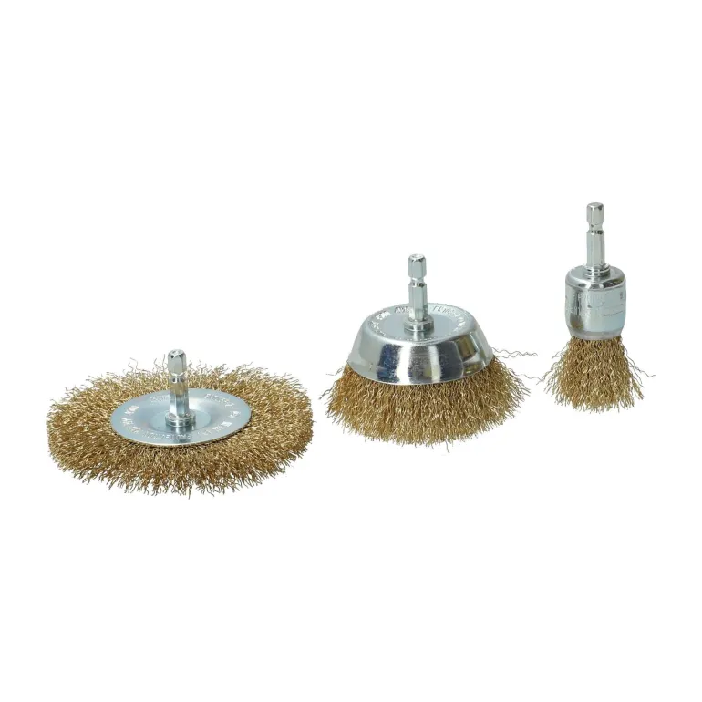 Kit 3 brosses pour perceuse, coupe circulaire, embout NORTON