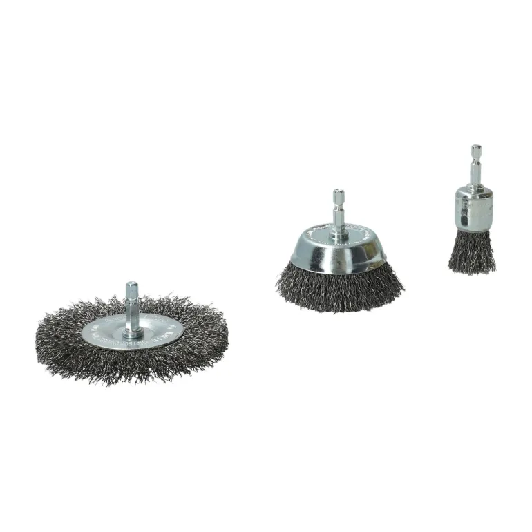 Kit 3 brosses pour perceuse, coupe circulaire, embout NORTON