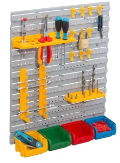 Kit de rangement à outil mural 2 panneaux